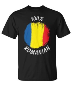 100 Romanian Shirt Proud Romanian Shirt Romania Flag Sleeveless Unisex T-Shirt