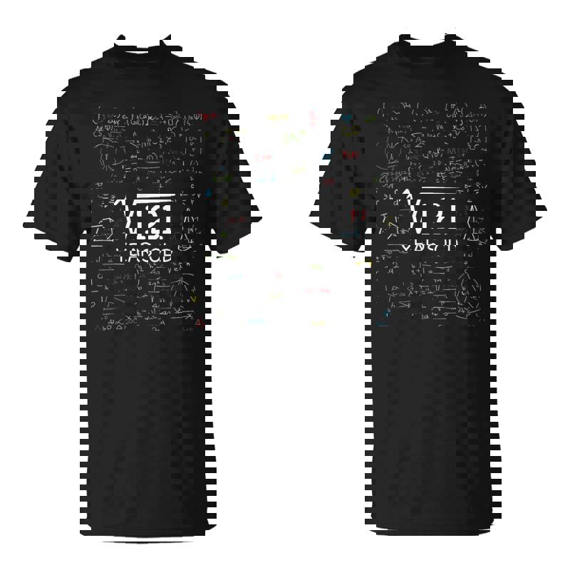 11 Years Birthday Square Root 121 Gift Unisex T-Shirt