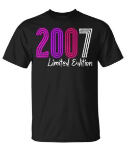 18 Years Old Girl Boy 2007 18th Birthday Limited Edition 2007 Unisex T-Shirt