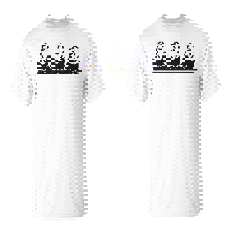 3 Black Cats Women Men Girl Funny Cat Design T-Shirt Unisex T-Shirt