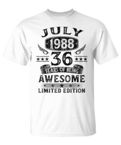 36 Years Birthday Gifts Originale Man July 1988 Unisex T-Shirt