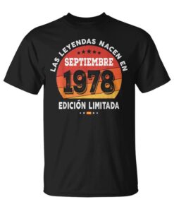 44 Years Birthday Legends Are Born In September 1978 Unisex T-Shirt