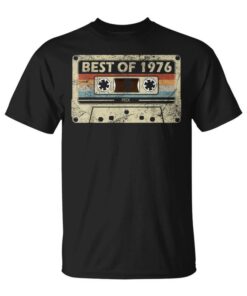 45th Birthday Gift Music Cassette Best Of 1976 Unisex T-Shirt