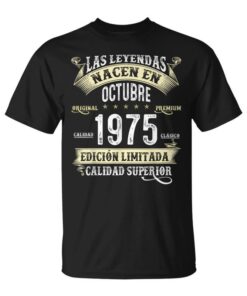 49 Years Birthday Legends Are Born In October 1975 Unisex T-Shirt