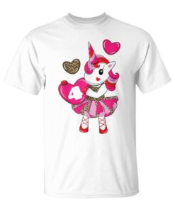 4th Birthday Unicorn Shirt Leopard Print for 4 Year Old Girls Unisex T-Shirt