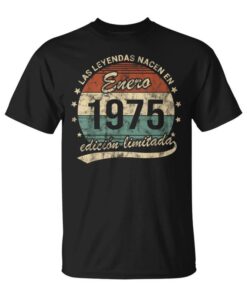 50 Years Birthday Legends Are Born January 1975 Retro Unisex T-Shirt