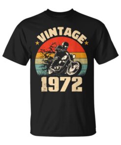 51st Birthday Gift Dad Grandpa Motorcycle Motorcycleintage 1972 Unisex T-Shirt