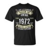 52 Years Birthday Legends Are Born In 1972 Unisex T-Shirt