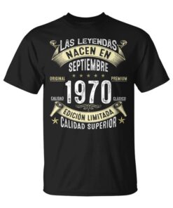 54 Years Birthday Legends Are Born In September 1970 Unisex T-Shirt
