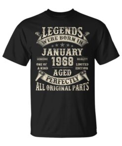 57th Birthday Gifts for 57 Year Old Men January 1968 Unisex T-Shirt