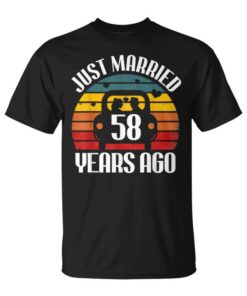 58th Wedding Anniversary Newlywed 58 Years Retrointage Unisex T-Shirt