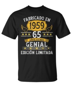 65th Birthday 65 Years Old Man Woman Retro Made In 1959 Unisex T-Shirt