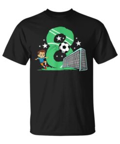 8th Birthday Soccer Gift 8 Years Old Soccer Player Unisex T-Shirt