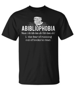 Abibliophobia – Worm And Book Unisex T-Shirt