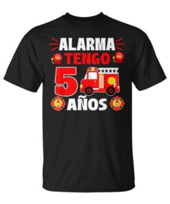 Alarm I'm 5 Years Old Birthday Firefighter Unisex T-Shirt