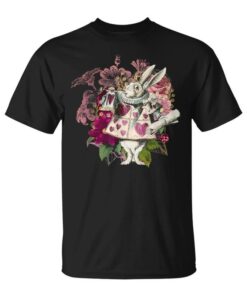 Alice In Wonderland Rabbit Hearts Unisex T-Shirt