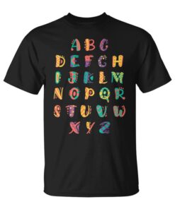 Alphabet Letters For School Start Unisex T-Shirt