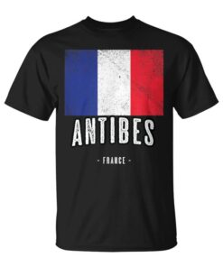 Antibes France Fr City Flag Drapeau Français Unisex T-Shirt
