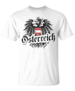 Austria Flag With Eagle Shield Austriacaintage Retro Unisex T-Shirt
