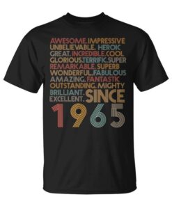 Awesome Since 1965 59Th Birthday Born In 1965 59 Years Old Unisex T-Shirt