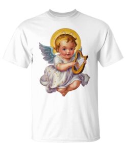Baby Angels With Cherub Design Angelic Intage Unisex T-Shirt
