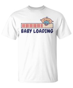 Baby Loading 2023 Matching Pregnancy Announcement 2024 Funny Unisex T-Shirt