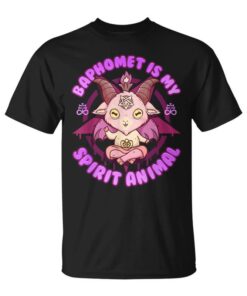 Baphomet Is My Spirit Animal I Cute Satanic Goat Unisex T-Shirt