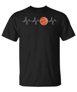 Basketball Heartbeat – Bball Ekg Pulse Line Funny Players Unisex T-Shirt