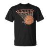Basketball In Basket Net Unisex T-Shirt