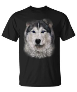 Beautiful Siberian Husky Dog Face Unisex T-Shirt