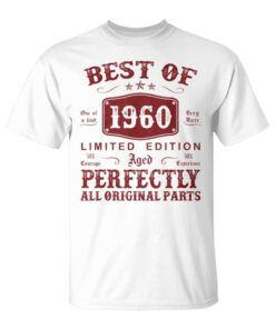 Best Of 1960 Limited Edition Gift 64 Years Old Man 1960 Unisex T-Shirt