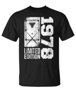 Billiards Snooker-Gamer Birthday Born In 1978 Game Billiards Unisex T-Shirt