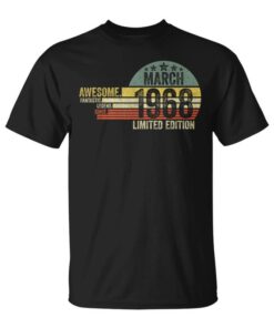 Birthday Limited Edition Awesome Since March 1968 Unisex T-Shirt