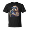 Blueberry Sloth Portrait Art Animal Blueberries Sunglasses Unisex T-Shirt