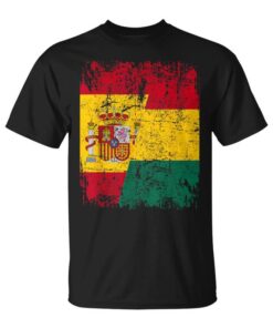 Bolivia Spain Friendship Flag Bolivia Unisex T-Shirt