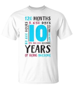 Boys 10th Birthday Shirt 10 Year Old Gift Unisex T-Shirt