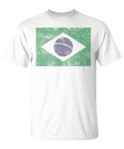 Brazil Brazilian Flag Shirt Yellowintage Style Unisex T-Shirt