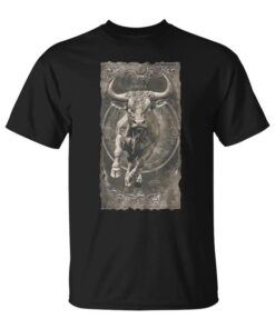Bull Head Taurus Horns Animal Lover Bull Unisex T-Shirt