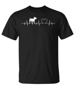 Bullterrier Dog Heartbeat Bullterrier Owner Unisex T-Shirt