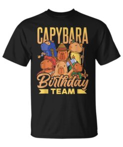 Capybara Birthday Team Animals Rodents Capybar Unisex T-Shirt
