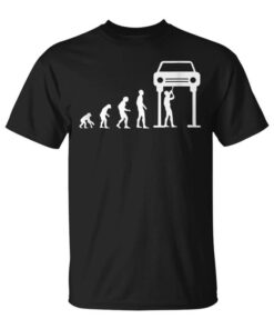 Car Mechanic Evolution Gift Workshop Garage Car Lover Unisex T-Shirt