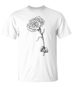 Carnation Flower Drawing Unisex T-Shirt