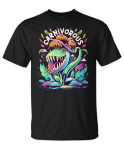 Carnivorous Plant Cartoon Motif Locosenus Unisex T-Shirt