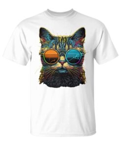 Cat Colorful Kitten Cool Catlover Sleeveless Unisex T-Shirt
