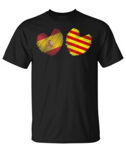 Catalonia Spain Heart Spanish Flag Catalan Flag Heart Love Heart Unisex T-Shirt