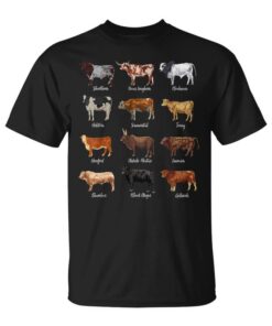 Cattle Drawings Deaca Motif Unisex T-Shirt