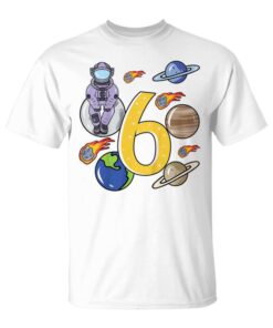 Children Anniversary 6 Years Astronaut Space Astro Unisex T-Shirt