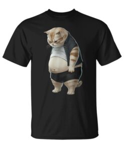 Chubby Cat Big Belly Cats Humor Fat Cat Unisex T-Shirt