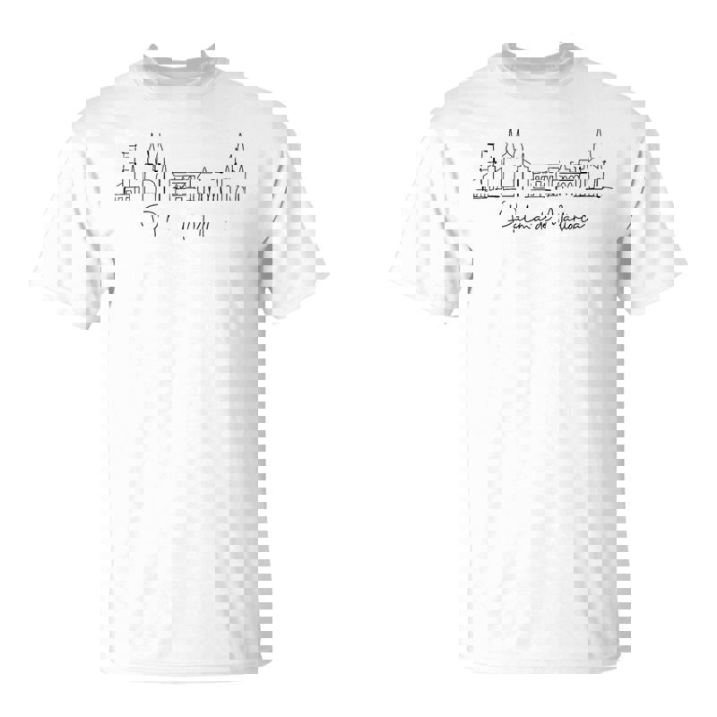 City-Skyline-Tourist-Souvenir-Palma-De-Mallorca-Unisex-T-Shirt