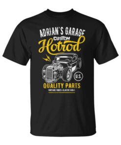 Classic Car Adrian's Hotrod Garage Design Adrian Custom Long Sleeve Unisex T-Shirt